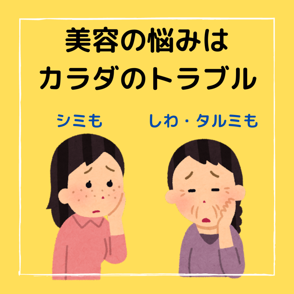 分子栄養学,美容、老化の原因